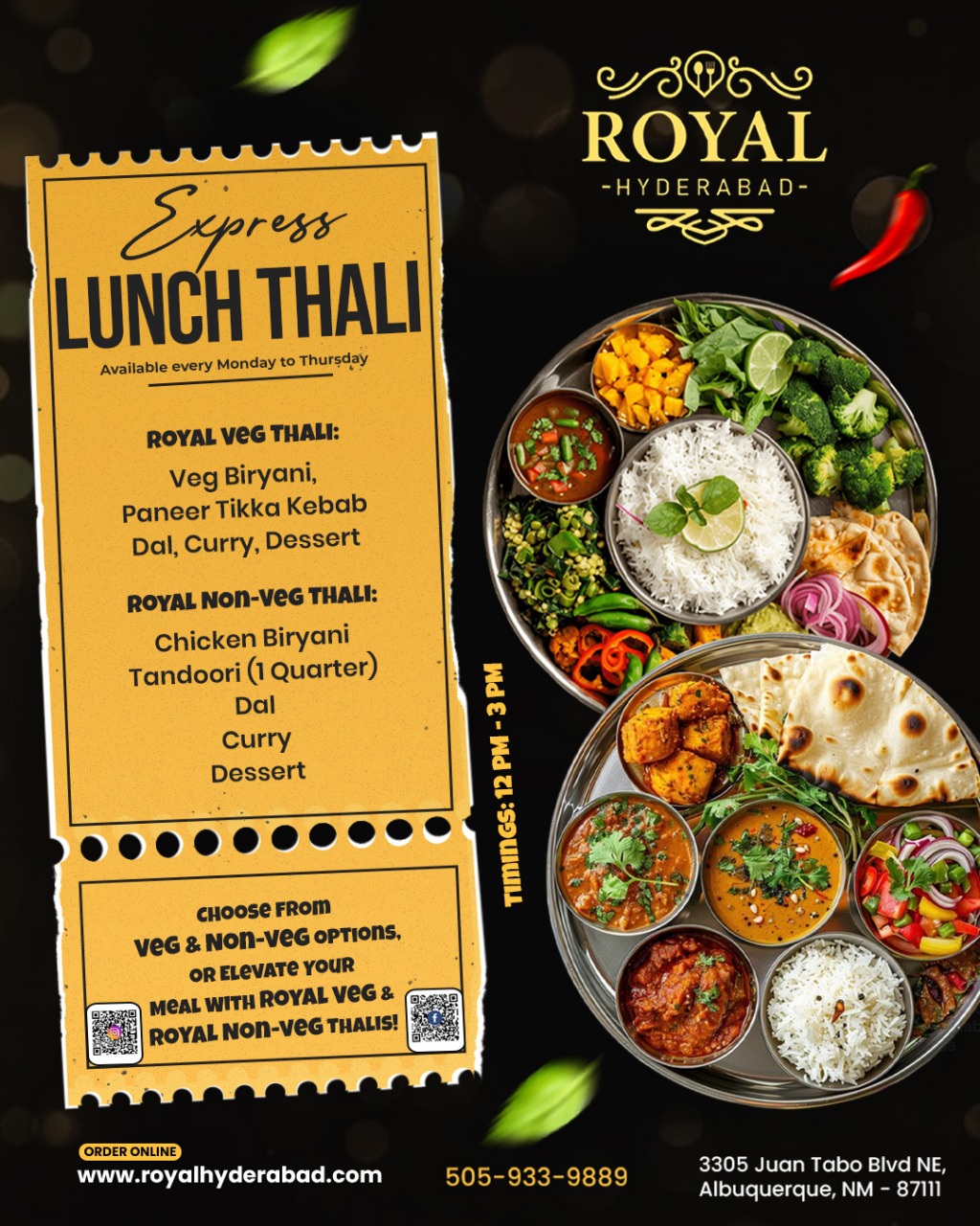 Express Lunch Thali